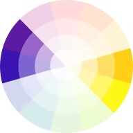 split color scheme
