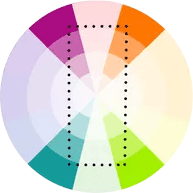tetradic farbe scheme