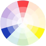 triadická barva scheme
