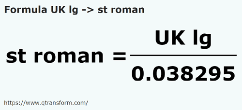 formule Imperiale leugas naar Romeinse stadia - UK lg naar st roman