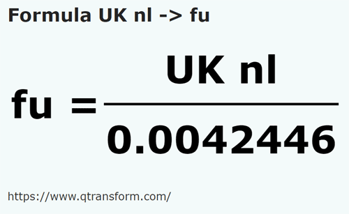formula Liga nautika antarabangsa kepada Tali - UK nl kepada fu