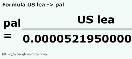 formula Ли́га США в Пядь - US lea в pal