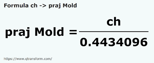 formula цепь в стержень (Молдавия) - ch в praj Mold