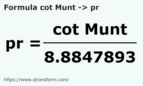 formula Hasta (Muntenia) kepada Tiang - cot Munt kepada pr