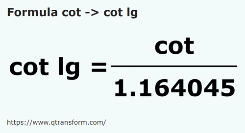 formula Codos a Codos largo - cot a cot lg