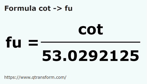 formula Cubito in Corde - cot in fu