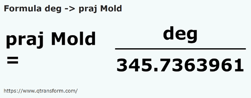 formula Lebar jari kepada Tiang (Moldavia) - deg kepada praj Mold