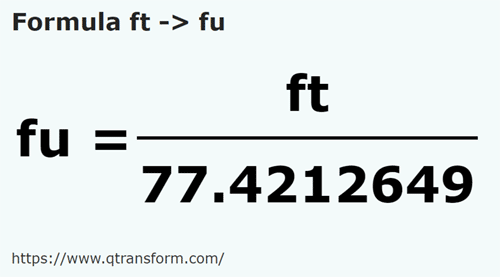 formula Kaki kepada Tali - ft kepada fu