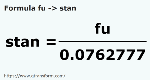 formula Funii in Stanjeni - fu in stan