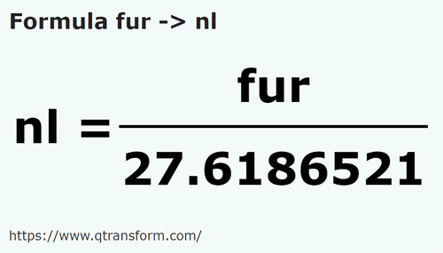 formula фарлонги в морская лига - fur в nl