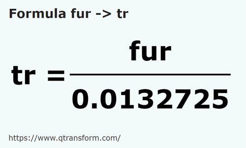 formula фарлонги в Трость - fur в tr