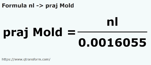 formula Liga nautika kepada Tiang (Moldavia) - nl kepada praj Mold