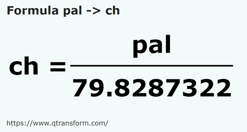 formule Palmes en Chaînes - pal en ch