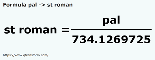 formula Palms to Roman stadiums - pal to st roman