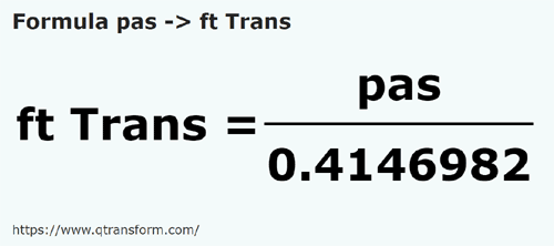 formule Pas en Pieds (Transylvanie) - pas en ft Trans