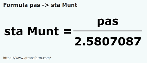 formula Pasi in Stânjeni (Muntenia) - pas in sta Munt