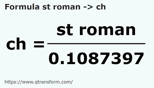formula Римский стадион в цепь - st roman в ch