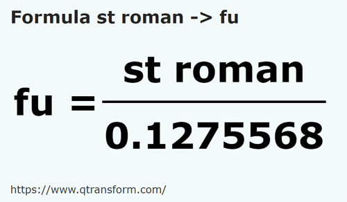 formula Roman stadiums to Ropes - st roman to fu