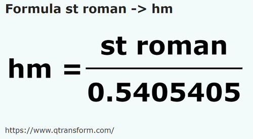 keplet Római stadio ba Hektométer - st roman ba hm