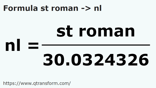 formula Stadium Roma kepada Liga nautika - st roman kepada nl