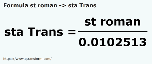 formula Stadii romane in Stânjeni (Transilvania) - st roman in sta Trans