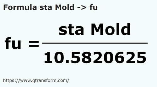 formula Станжен (Молдова) в веревка - sta Mold в fu