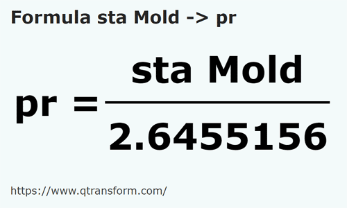 vzorec Stânjen (Moldavsko) na Pól - sta Mold na pr