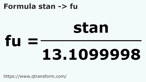 formula Stanjeni in Funii - stan in fu