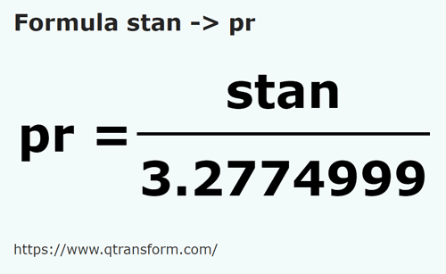 formula Stânjeni kepada Tiang - stan kepada pr