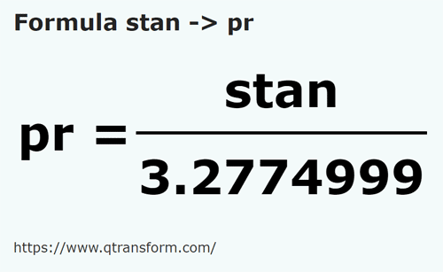 formula Stânjeni in Prajini - stan in pr