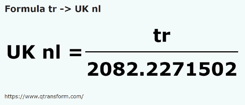 formula Kayu pengukur kepada Liga nautika antarabangsa - tr kepada UK nl