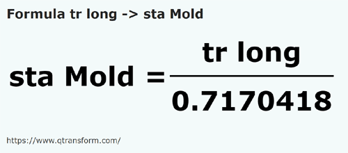 formula Long reeds to Fathoms (Moldova) - tr long to sta Mold