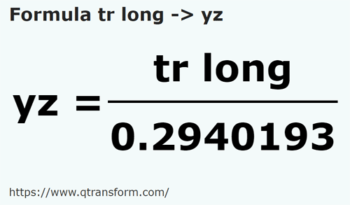 formula Trestii lungi in Yarzi - tr long in yz