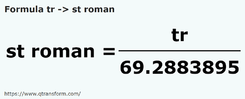 formula Canas em Estadios romanos - tr em st roman