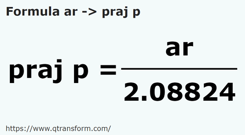 formula Aр в опунция - ar в praj p
