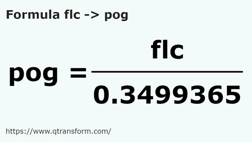 formula Fălceas to Pogons - flc to pog