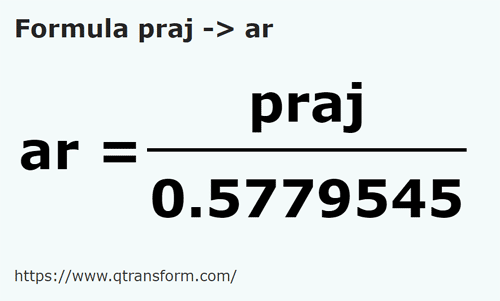 formule Prăjini fălcesti naar Are - praj naar ar