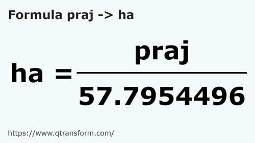 formula Prăjini fălcesti kepada Hektar - praj kepada ha