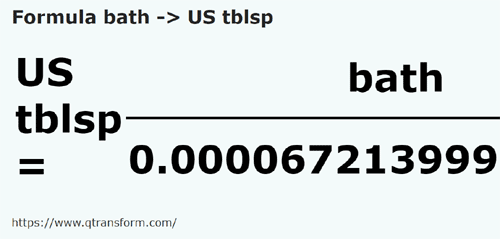 formula Хомер в Столовые ложки (США) - bath в US tblsp