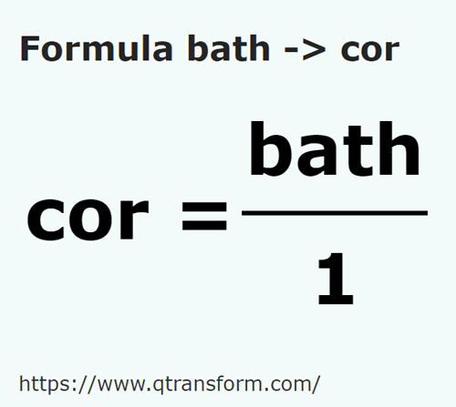 formule Homer naar Cor - bath naar cor
