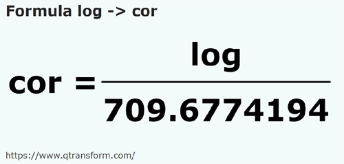 formula Logues em Coros - log em cor