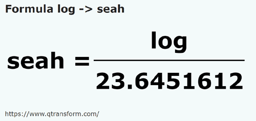 formula Logy na See - log na seah